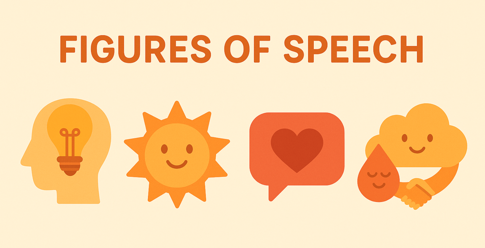 A stylized image that reads: figures of speech. 