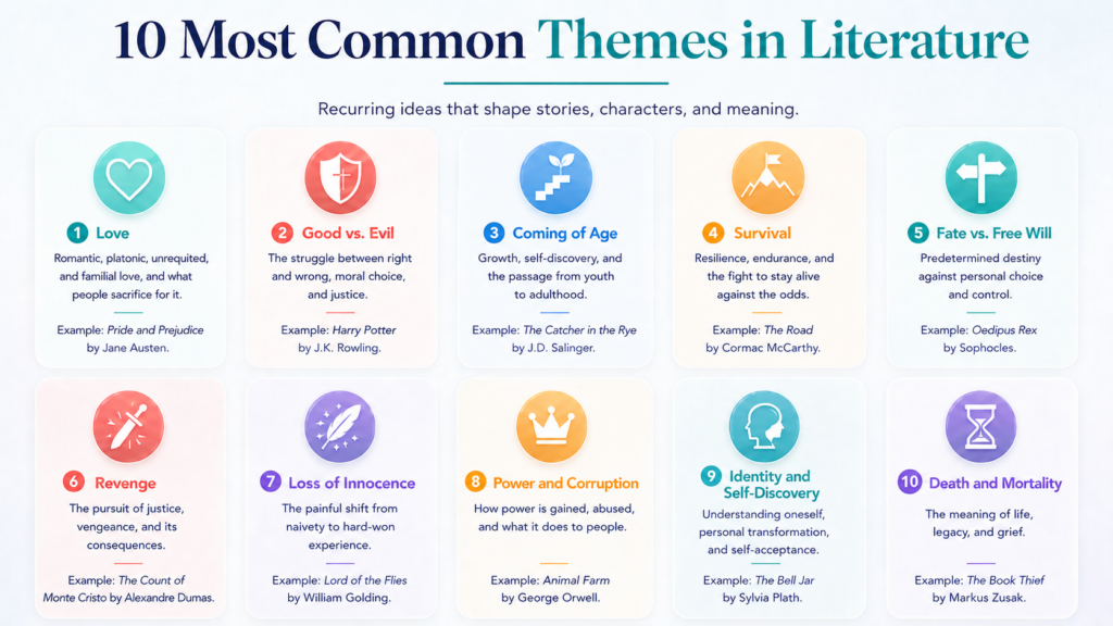 250 Theme Examples In Literature A Complete List 250-theme-examples-in-literature-a-complete-list